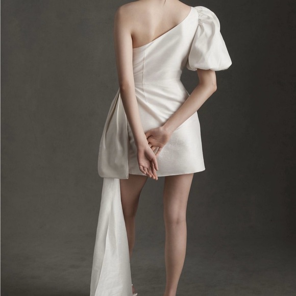 Sachin + Babi One-Shoulder Cream Dress - Picture 3 of 4